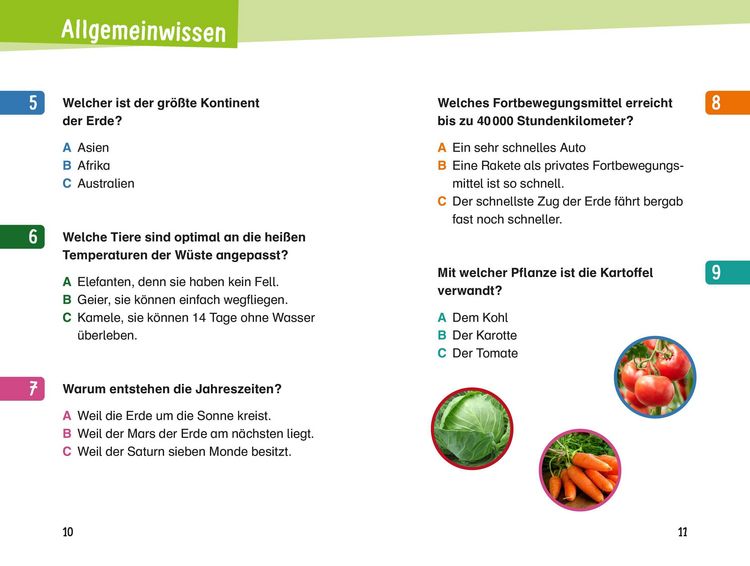 Produktbild: 133 spannende Quizfragen f&uuml;r schlaue Grundschulkinder