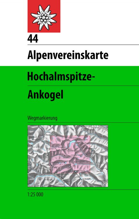 Produktbild: DAV Alpenvereinskarte 44 Ankogel - Hochalmspitze 1 : 25 000 Wegmarkierung