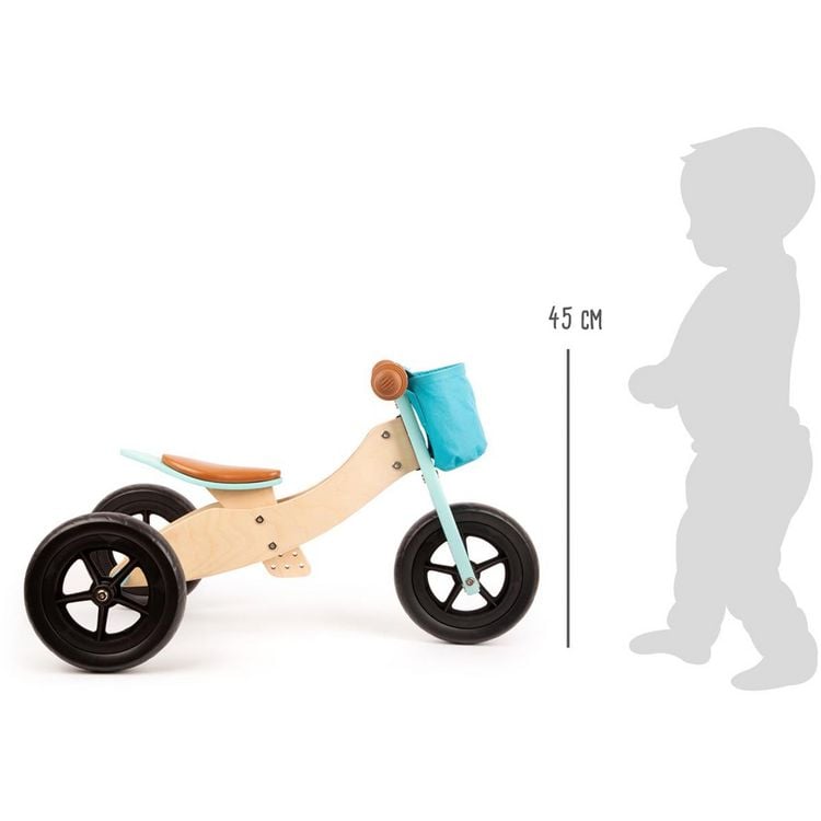 Produktbild: Small Foot Laufr&auml;der Laufrad-Trike Maxi 2 in 1 T&uuml;rkis