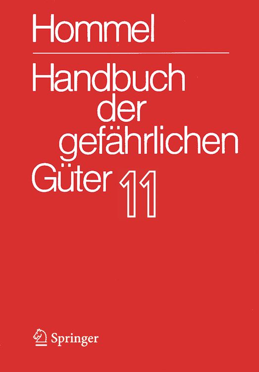 Produktbild: Handbuch der gef&auml;hrlichen G&uuml;ter. Band 11: Merkbl&auml;tter 4136-4340