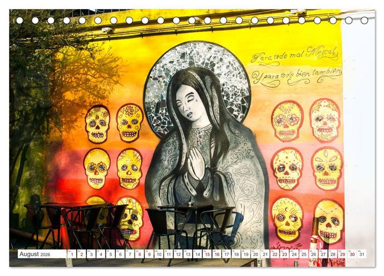Produktbild: Graffiti: Die Kunst der Stra&szlig;e (Tischkalender 2026 DIN A5 quer), CALVENDO Monatskalender