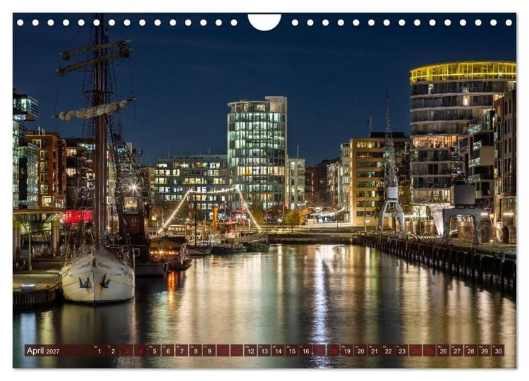 Produktbild: Magic Nights Hamburg (Wandkalender 2027 DIN A4 quer), CALVENDO Monatskalender