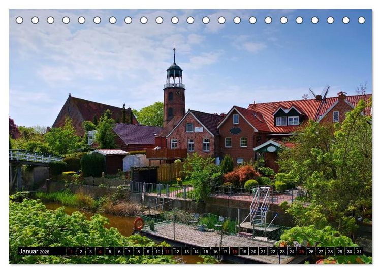 Produktbild: Papenburg und das Rheiderland (Tischkalender 2026 DIN A5 quer), CALVENDO Monatskalender