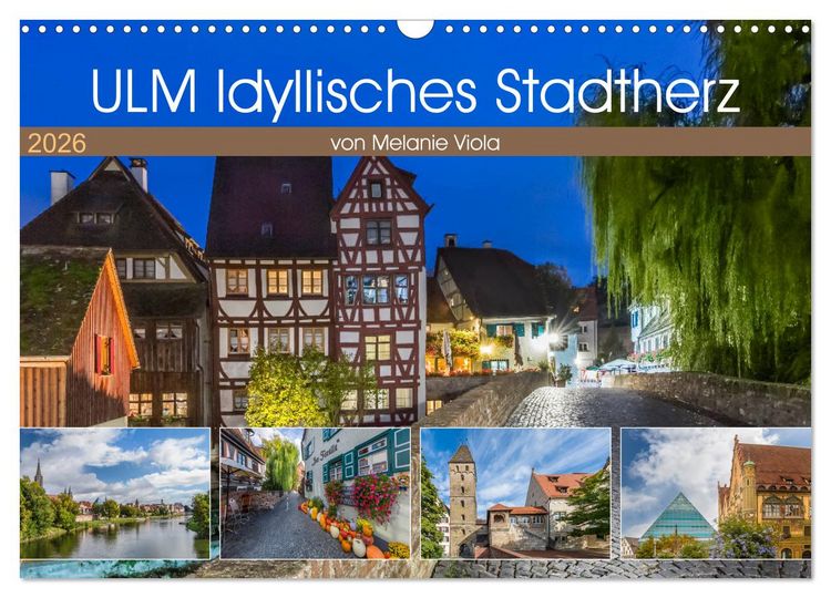 Produktbild: ULM Idyllisches Stadtherz (Wandkalender 2026 DIN A3 quer), CALVENDO Monatskalender
