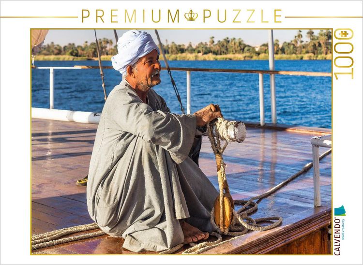Produktbild: CALVENDO Puzzle Der Kapit&auml;n steuert konzentriert | 1000 Teile Lege-Gr&ouml;&szlig;e 64x48cm Foto-Puzzle f&uuml;r gl&uuml;ckliche Stunden