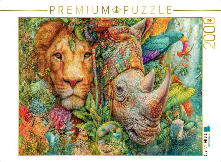 Produktbild: CALVENDO Puzzle Tierische Kreaturen des Dschungels | 2000 Teile Lege-Gr&ouml;&szlig;e 90x67cm Foto-Puzzle f&uuml;r gl&uuml;ckliche Stunden