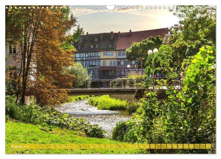 Produktbild: Romantisches Erfurt - Reise durch das sch&ouml;ne Th&uuml;ringen (Wandkalender 2026 DIN A3 quer), CALVENDO Monatskalender
