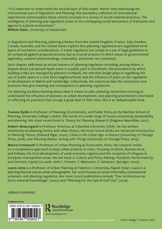 Produktbild: Regulation and Planning