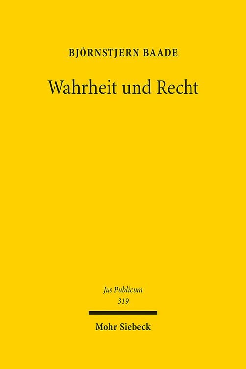 Produktbild: Baade, B: Wahrheit und Recht