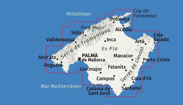 Produktbild: KOMPASS Wanderkarten-Set 2230 Mallorca (4 Karten) 1:35.000
