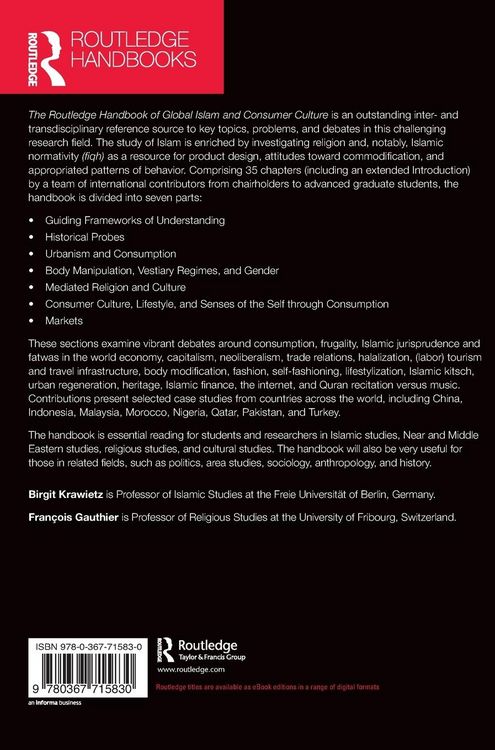 Produktbild: The Routledge Handbook of Global Islam and Consumer Culture