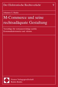 Produktbild: M-Commerce und seine rechtsad&auml;quate Gestaltung
