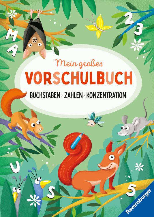 Produktbild: Mein gro&szlig;es Vorschulbuch: Buchstaben Zahlen Konzentration