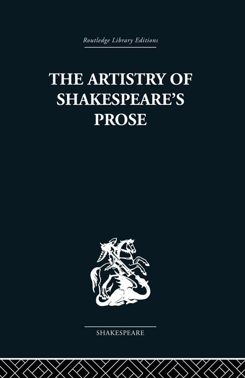 Produktbild: The Artistry of Shakespeare's Prose