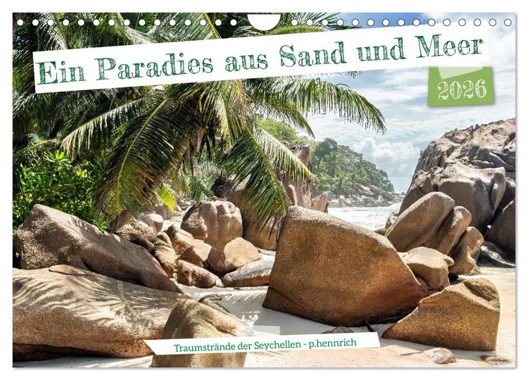 Produktbild: Ein Paradies aus Sand und Meer (Wandkalender 2026 DIN A4 quer), CALVENDO Monatskalender