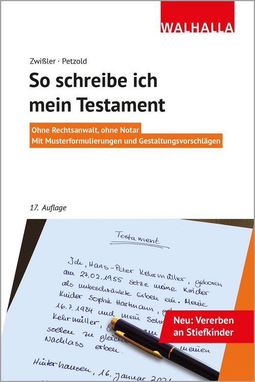 Produktbild: So schreibe ich mein Testament