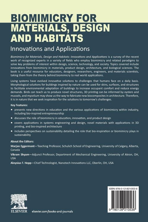 Produktbild: Biomimicry for Materials, Design and Habitats