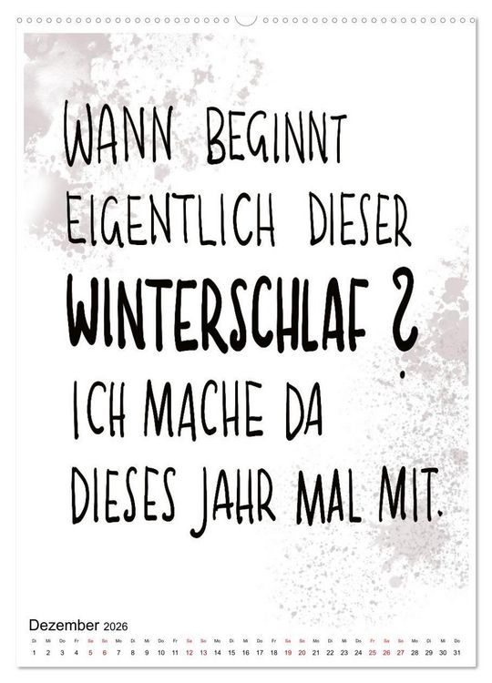 Produktbild: Angesagtes-Spr&uuml;che f&uuml;r alle Lebenslagen (Wandkalender 2026 DIN A2 hoch), CALVENDO Monatskalender