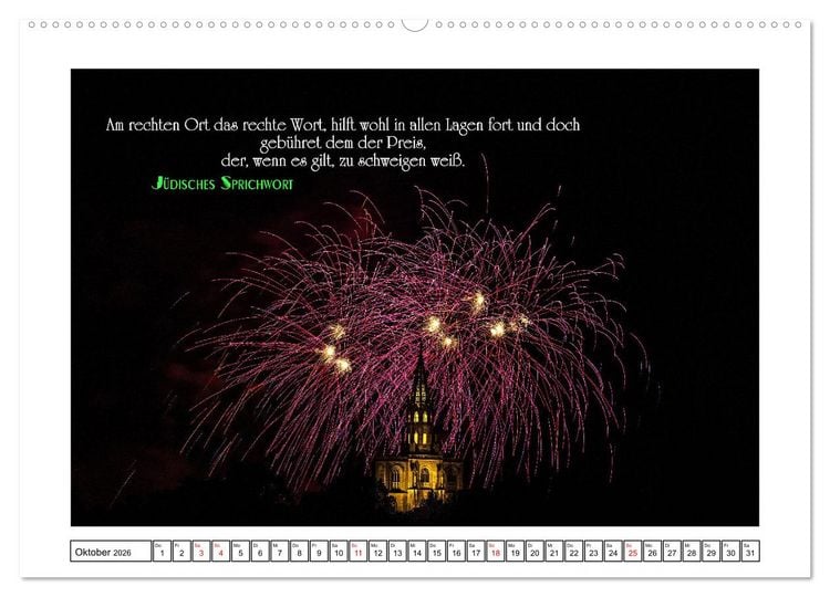 Produktbild: Interessante und sch&ouml;ne Zitate (Wandkalender 2026 DIN A2 quer), CALVENDO Monatskalender