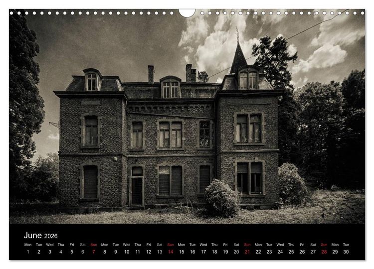 Produktbild: Abandoned Places Haunted Houses (Wall Calendar 2026 DIN A3 landscape), CALVENDO 12 Month Wall Calendar