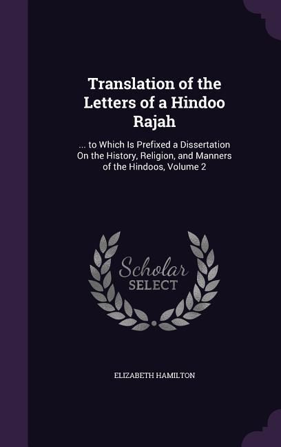 Produktbild: Translation of the Letters of a Hindoo Rajah