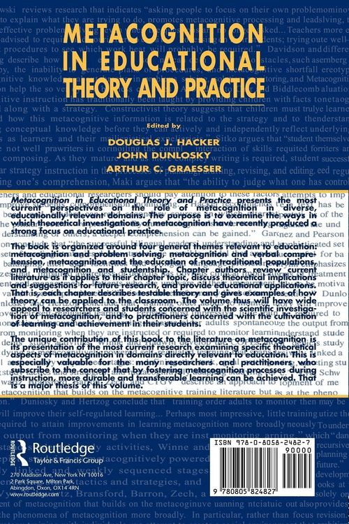 Produktbild: Metacognition in Educational Theory and Practice