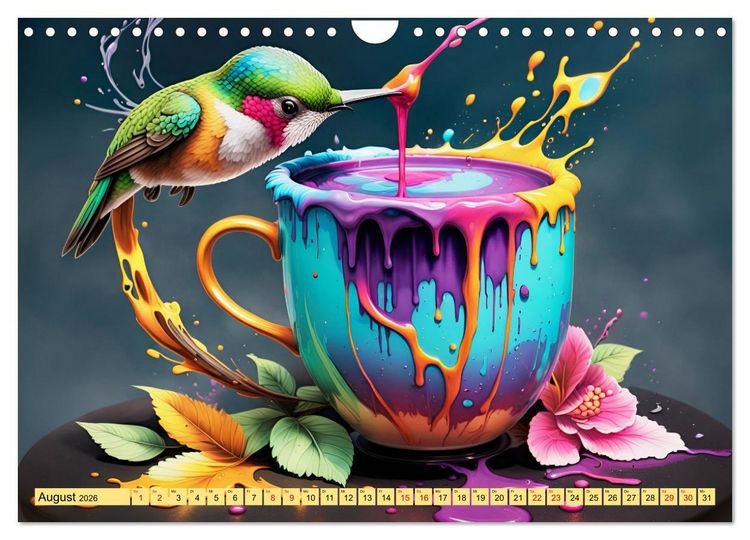 Produktbild: Tierische Kaffeestunden (Wandkalender 2026 DIN A4 quer), CALVENDO Monatskalender
