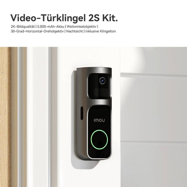 Produktbild: IMOU DB2S Kit Video-T&uuml;rsprechanlage WLAN Komplett-Set