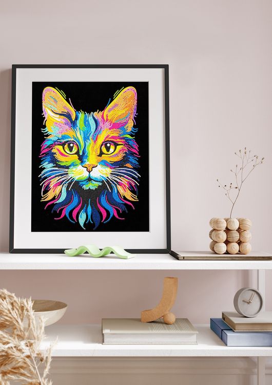 Produktbild: DIAMOND DOTZ - Diamond Painting Neon Katze