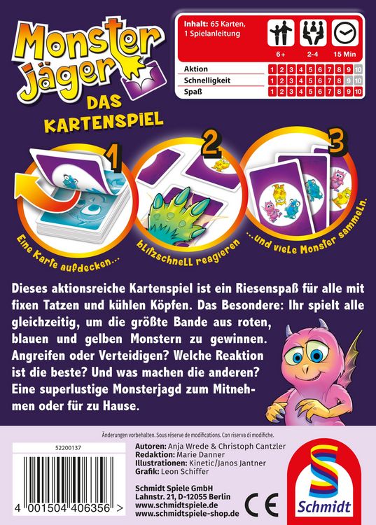 Produktbild: Monsterj&auml;ger, Das Kartenspiel