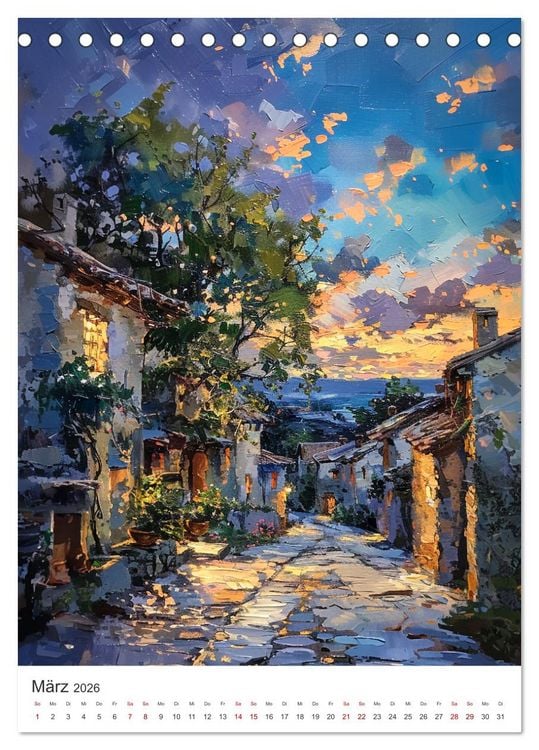 Produktbild: Poesie des Lichts - impressionistisches S&uuml;dfrankreich (Tischkalender 2026 DIN A5 hoch), CALVENDO Monatskalender