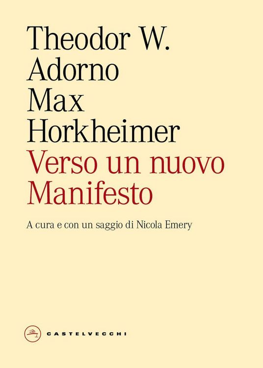 Produktbild: Verso un nuovo Manifesto