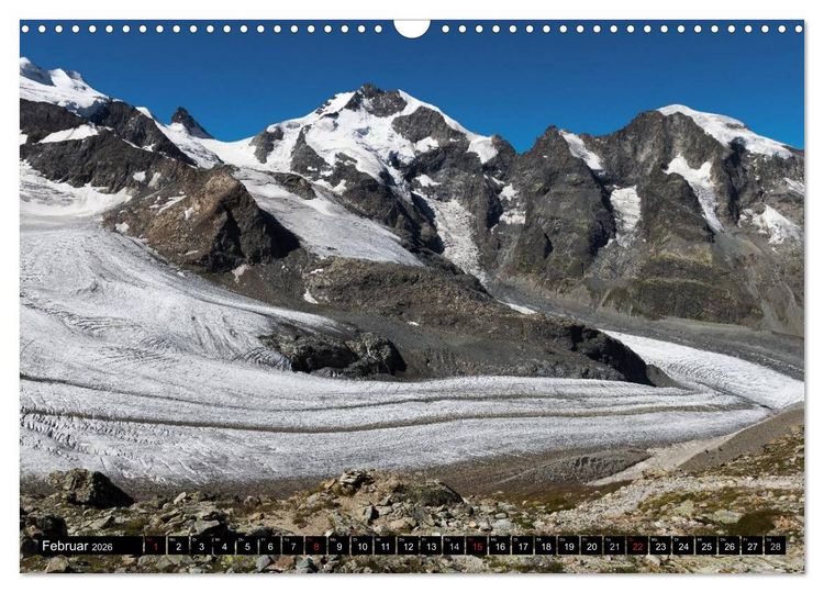 Produktbild: Fantastische Schweizer Bergwelt - Gipfel und Gletscher (Wandkalender 2026 DIN A3 quer), CALVENDO Monatskalender
