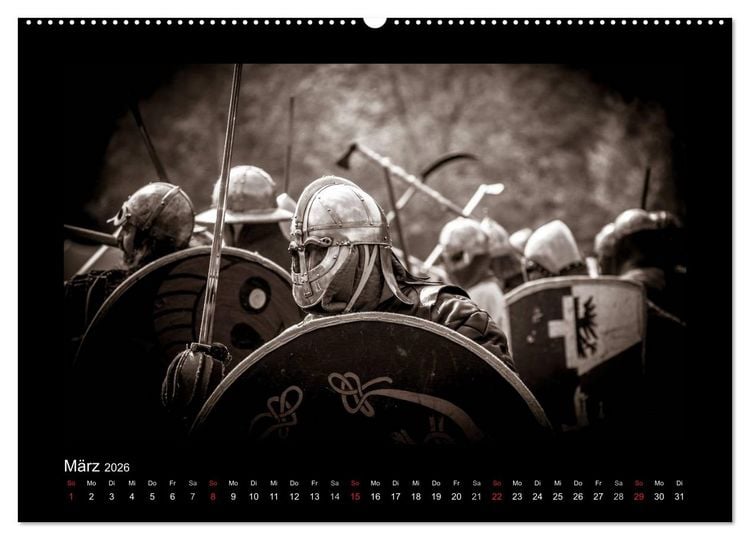 Produktbild: Wikinger und Krieger (Wandkalender 2026 DIN A2 quer), CALVENDO Monatskalender