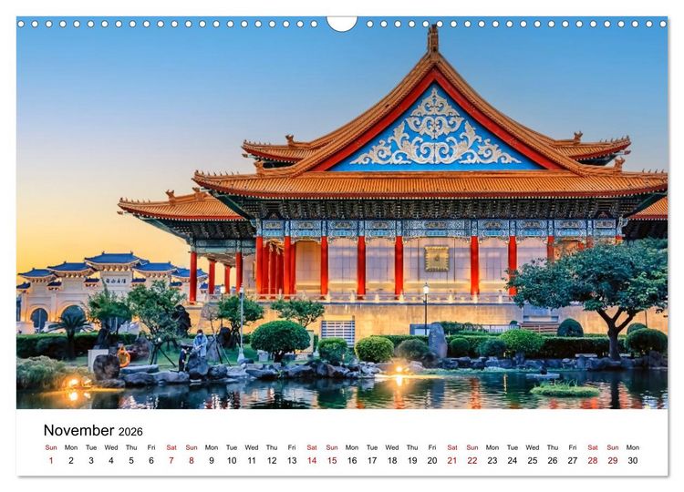 Produktbild: A Journey In Taipei (Wall Calendar 2026 DIN A3 landscape), CALVENDO 12 Month Wall Calendar