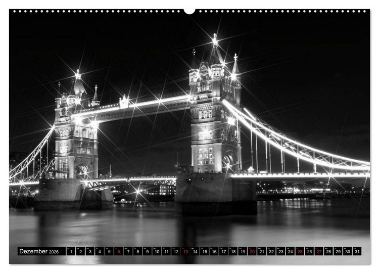 Produktbild: LONDON Stadtansichten (Wandkalender 2026 DIN A2 quer), CALVENDO Monatskalender