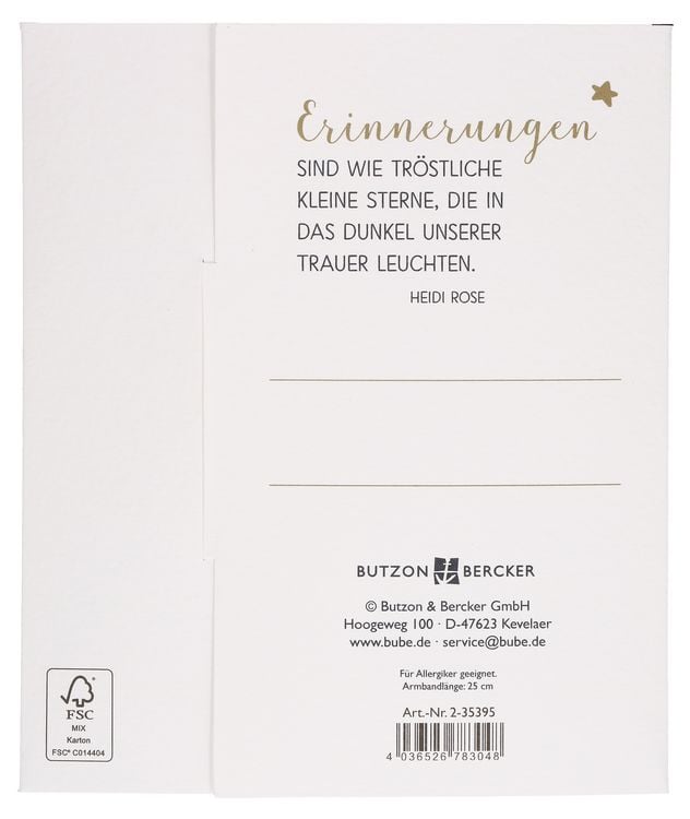Produktbild: Textil-Armband - In Erinnerung