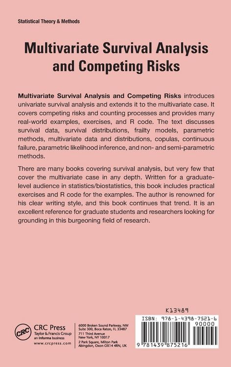 Produktbild: Multivariate Survival Analysis and Competing Risks