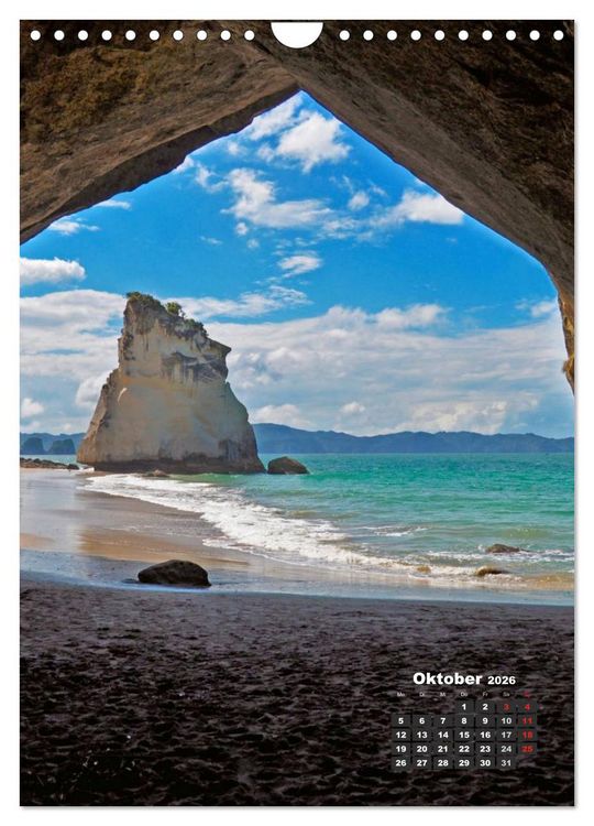 Produktbild: Reise durch Neuseeland (Wandkalender 2026 DIN A4 hoch), CALVENDO Monatskalender