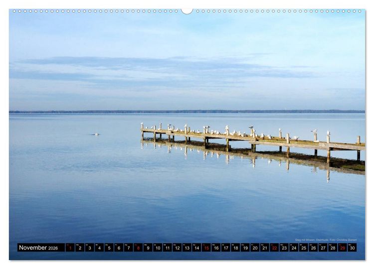 Produktbild: Steinhuder Meer, Momentaufnahmen von Christine Bienert (hochwertiger Premium Wandkalender 2026 DIN A2 quer), Kunstdruck in Hochglanz