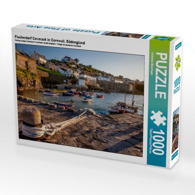 Produktbild: CALVENDO Puzzle Fischerdorf Coverack in Cornwall, S&uuml;dengland | 1000 Teile Lege-Gr&ouml;&szlig;e 64x48cm Foto-Puzzle f&uuml;r gl&uuml;ckliche Stunden