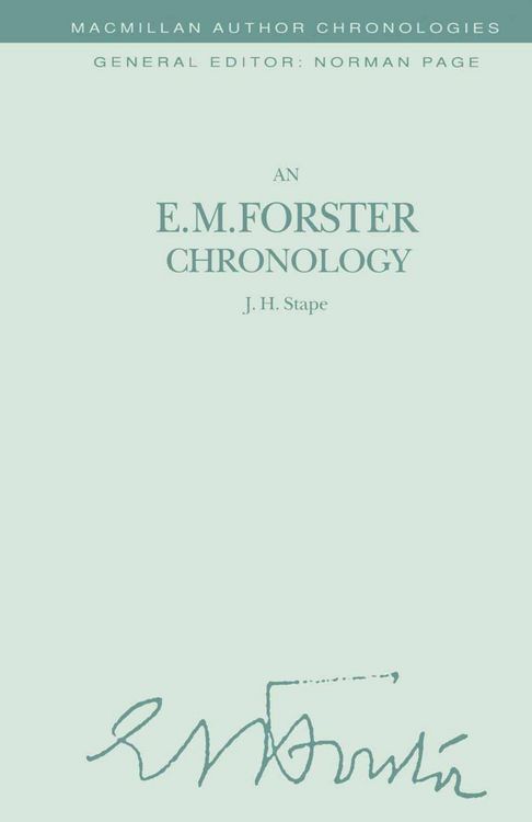 Produktbild: An E. M. Forster Chronology