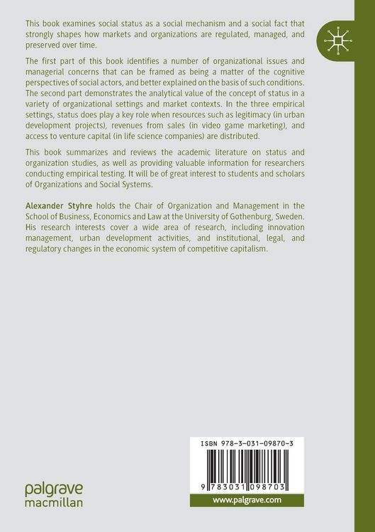 Produktbild: Status and Organizations