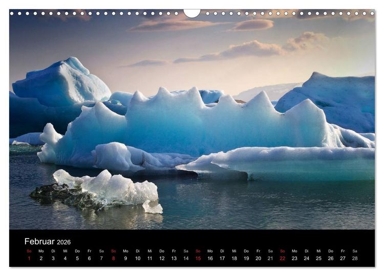 Produktbild: Island - Insel aus Feuer und Eis (Wandkalender 2026 DIN A3 quer), CALVENDO Monatskalender