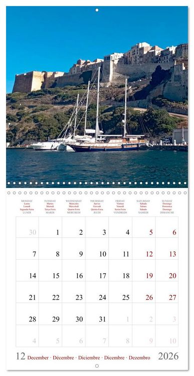 Produktbild: Corsica &ndash; Colors of a wild beauty (Wall Calendar 2026 12 &times; 12 Inch) CALVENDO 12 Month Wall Calendar