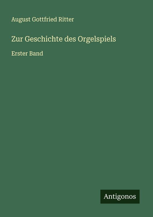 Produktbild: Zur Geschichte des Orgelspiels