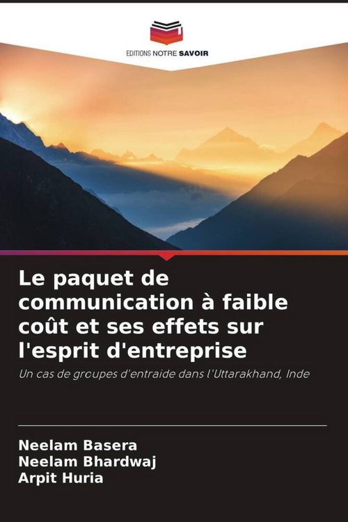 Produktbild: Le paquet de communication &agrave; faible co&ucirc;t et ses effets sur l'esprit d'entreprise