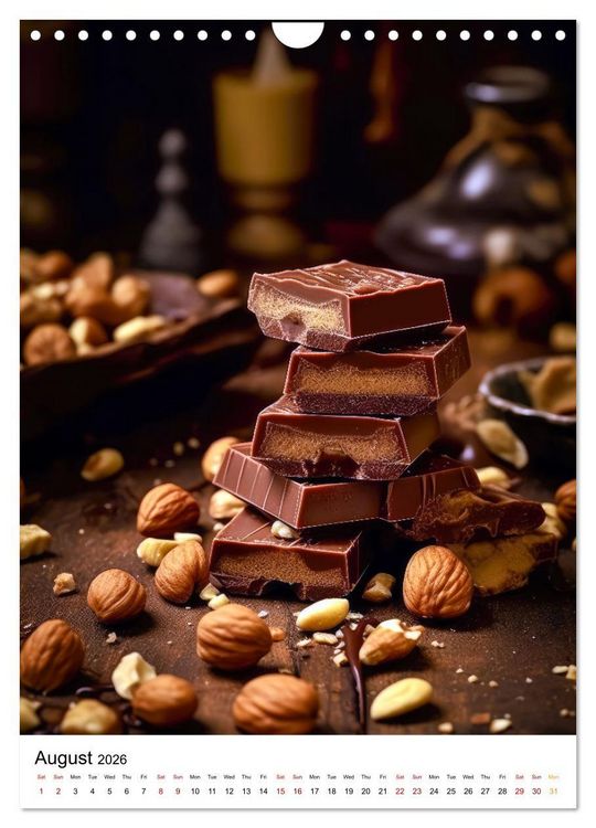 Produktbild: Choco Delight (Wall Calendar 2026 DIN A4 portrait), CALVENDO 12 Month Wall Calendar