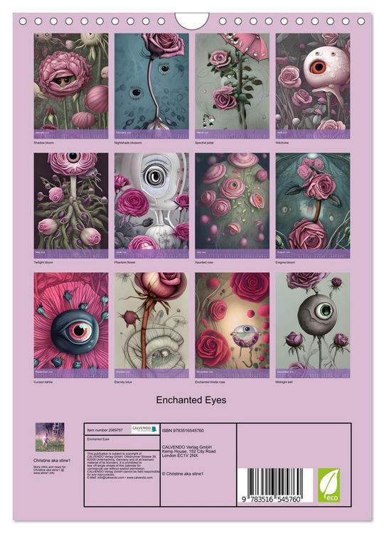 Produktbild: Enchanted Eyes (Wall Calendar 2026 DIN A4 portrait), CALVENDO 12 Month Wall Calendar