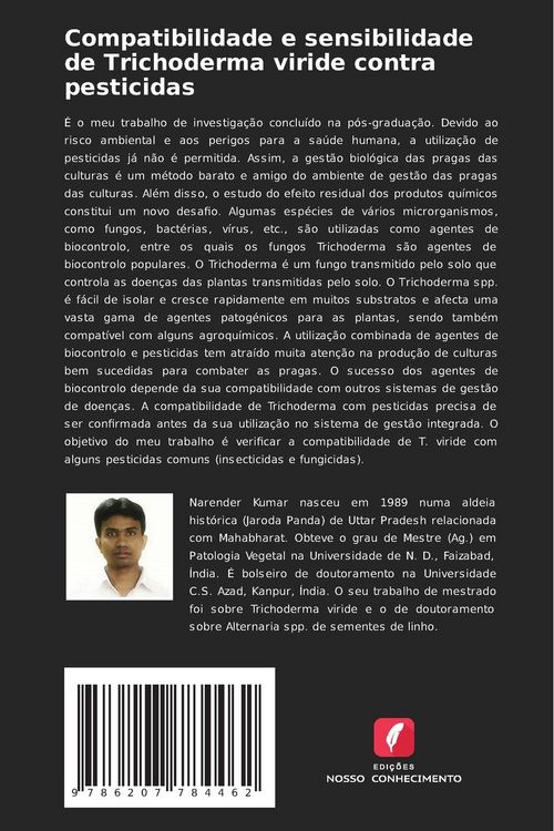Produktbild: Compatibilidade e sensibilidade de Trichoderma viride contra pesticidas